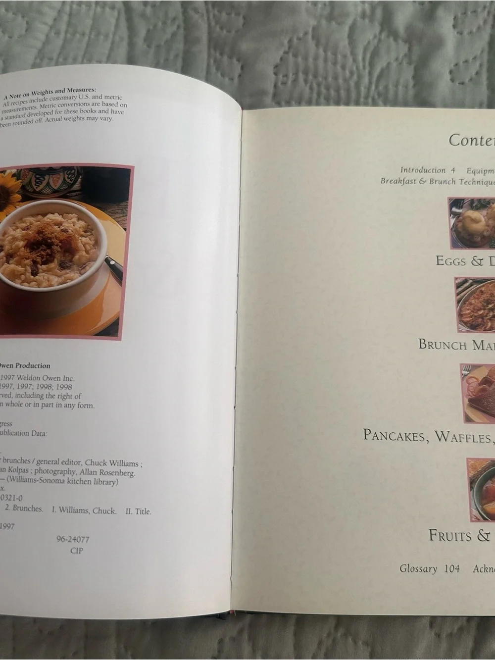 Williams Sonoma Breakfast And Brunches Cookbook